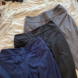 Three tall super comfortable work pants